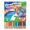 Bambino Kredki grube w oprawie drewnianej 12 sztuk - 1