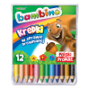 Bambino Kredki grube w oprawie drewnianej 12 sztuk - 2