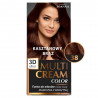Multi Cream Color Farba do włosów 38 Kasztanowy Brąz - 1